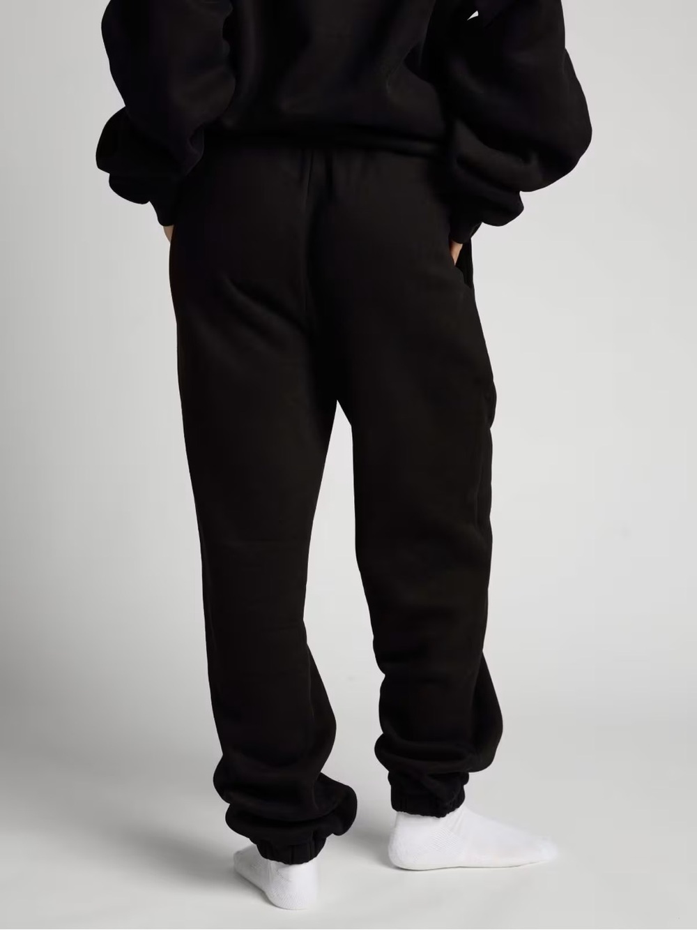 Comfit Men's Black Fleece Joggers - Picture 2 of 3